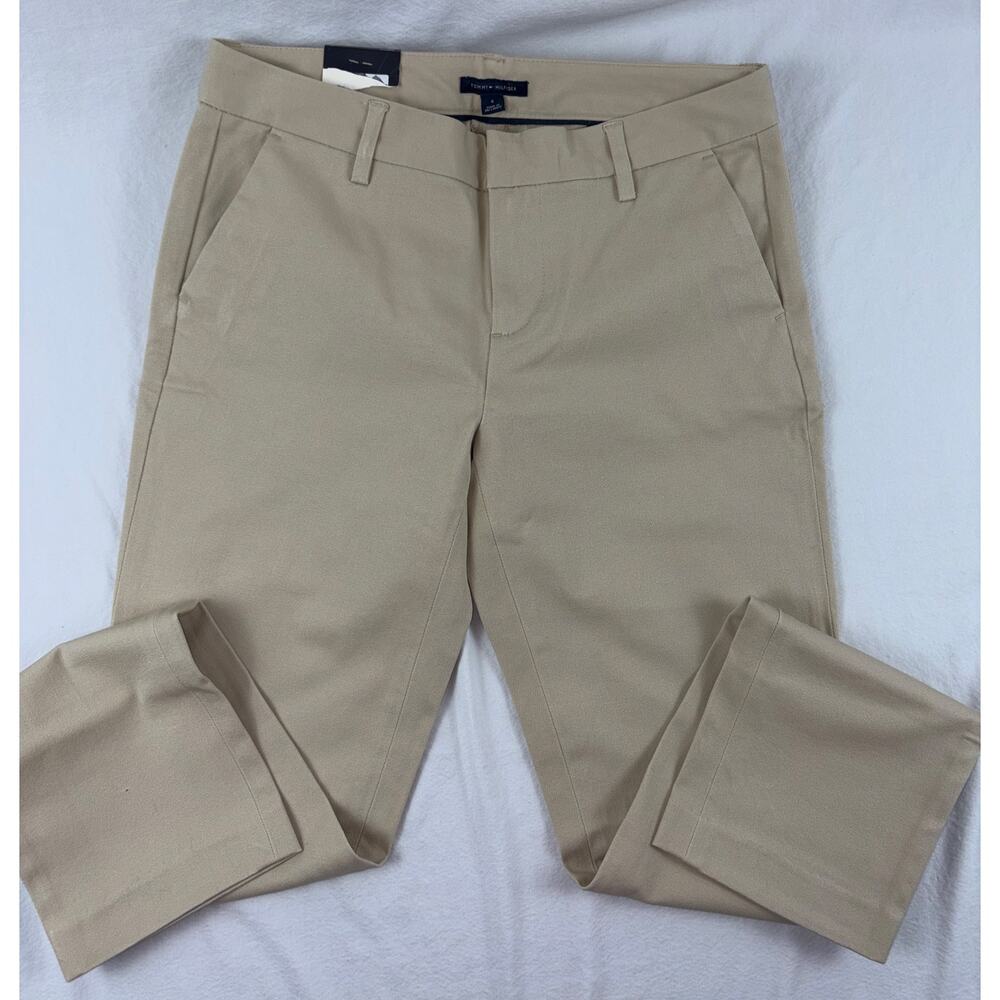 NWT Tommy Hilfiger Madison Stretch Slim Khaki Pants Size 4